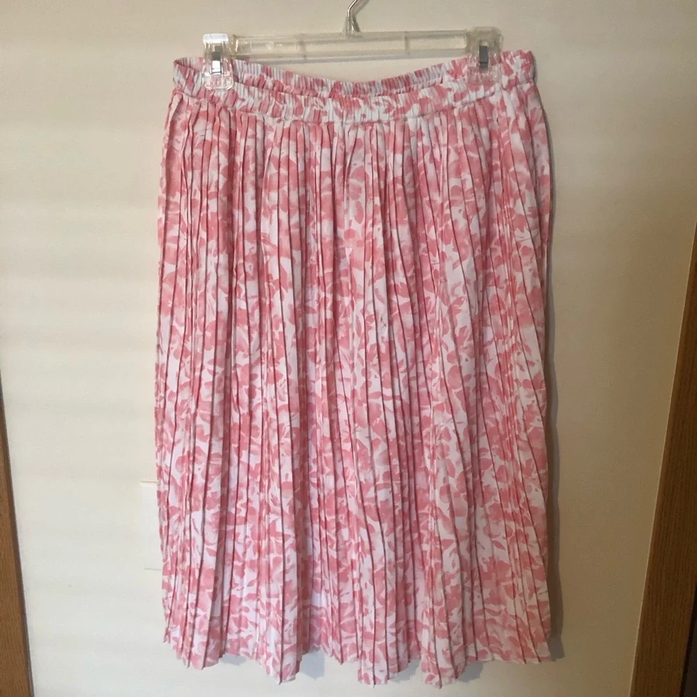mountain warehouse Floral Pleated Midi Skirt Size 10